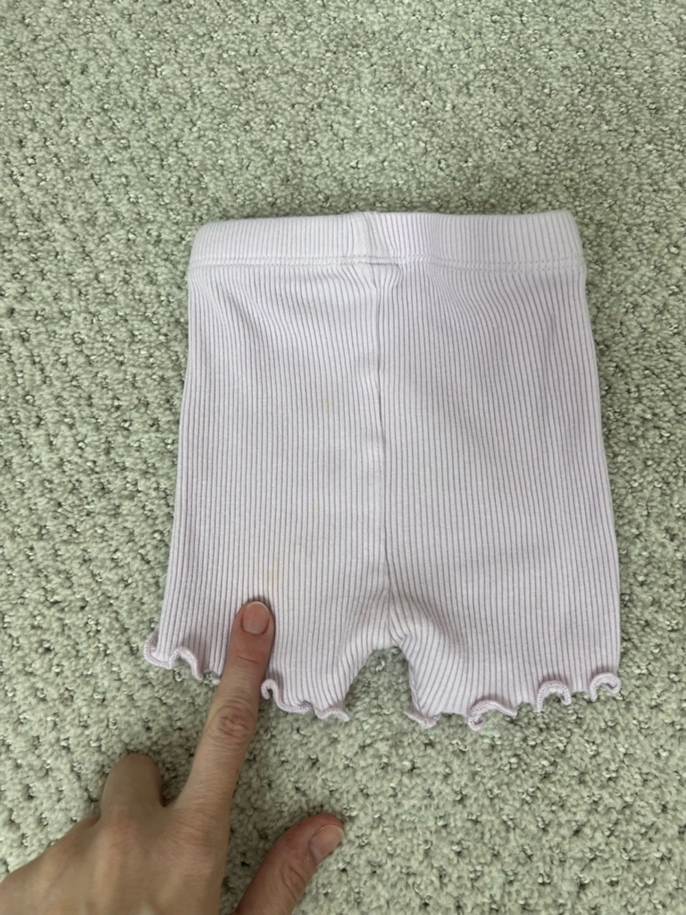Old Navy Ribbed Lettuce-Edge Biker Shorts 2-Pack - 6-12 Mo - Picture 9 of 10